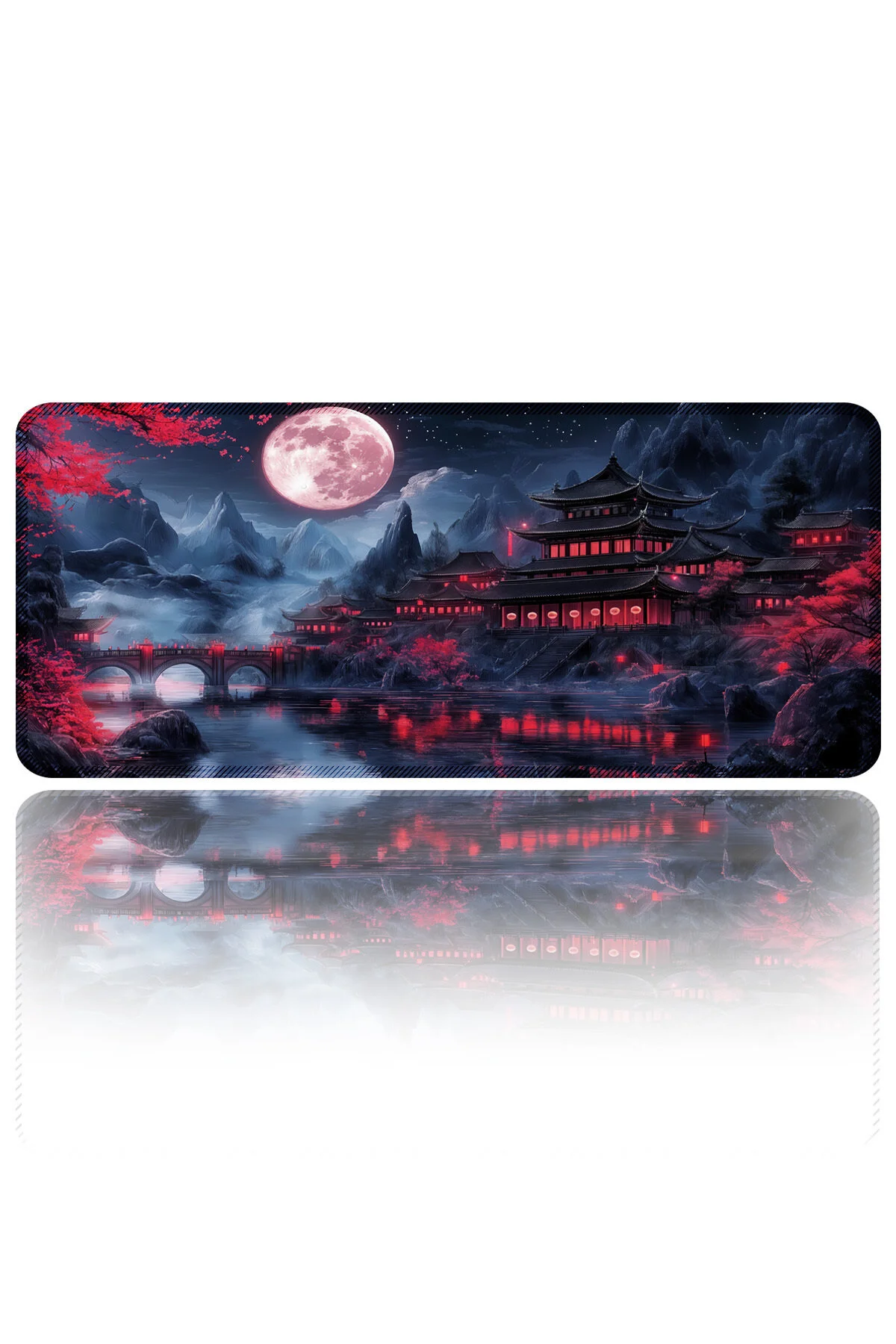 Japanese Temple Gaming Mouse Pad – Geniş Yüzey Oyuncu Mousepad - 70x30
