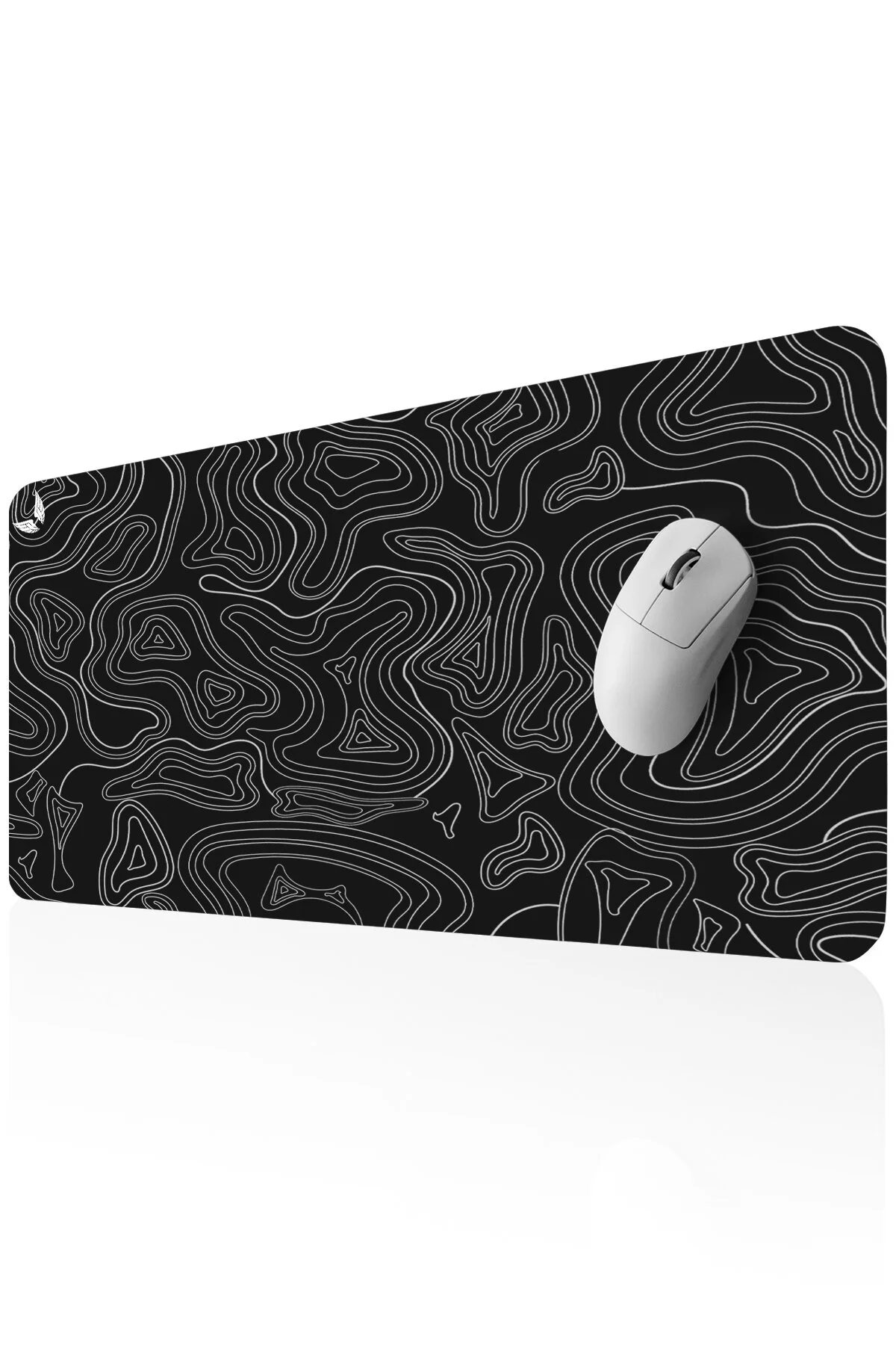 Topographic Gaming Mouse Pad – Siyah XL Geniş Yüzey - 70x30
